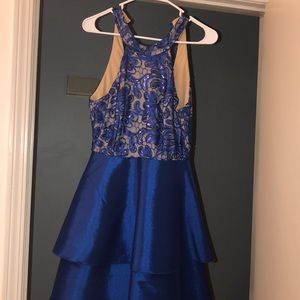 Beautiful blue homecoming dress.